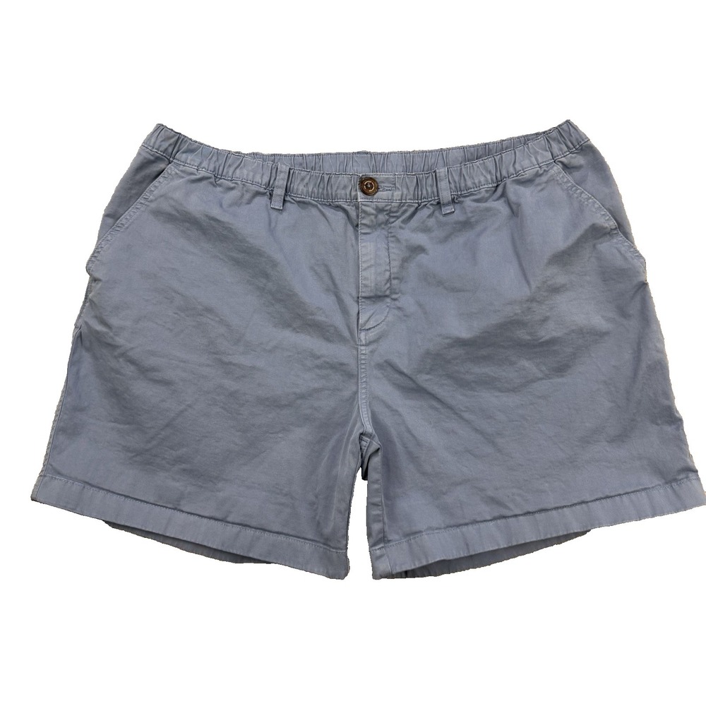 Chubbies Mens XXL Shorts Blue 5.5 inseam Elastic‎ Waist Regular Fit Twill